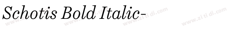 Schotis Bold Italic字体转换 Schotis Bold Italic字体转换